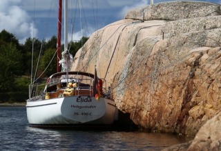 Unsere Elida in den Schären bei Göteborg